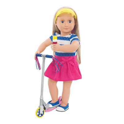 Fashion Outfit & Scooter for 18-inch Dolls