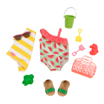 Slice of fun swimsuit outfit for dolls