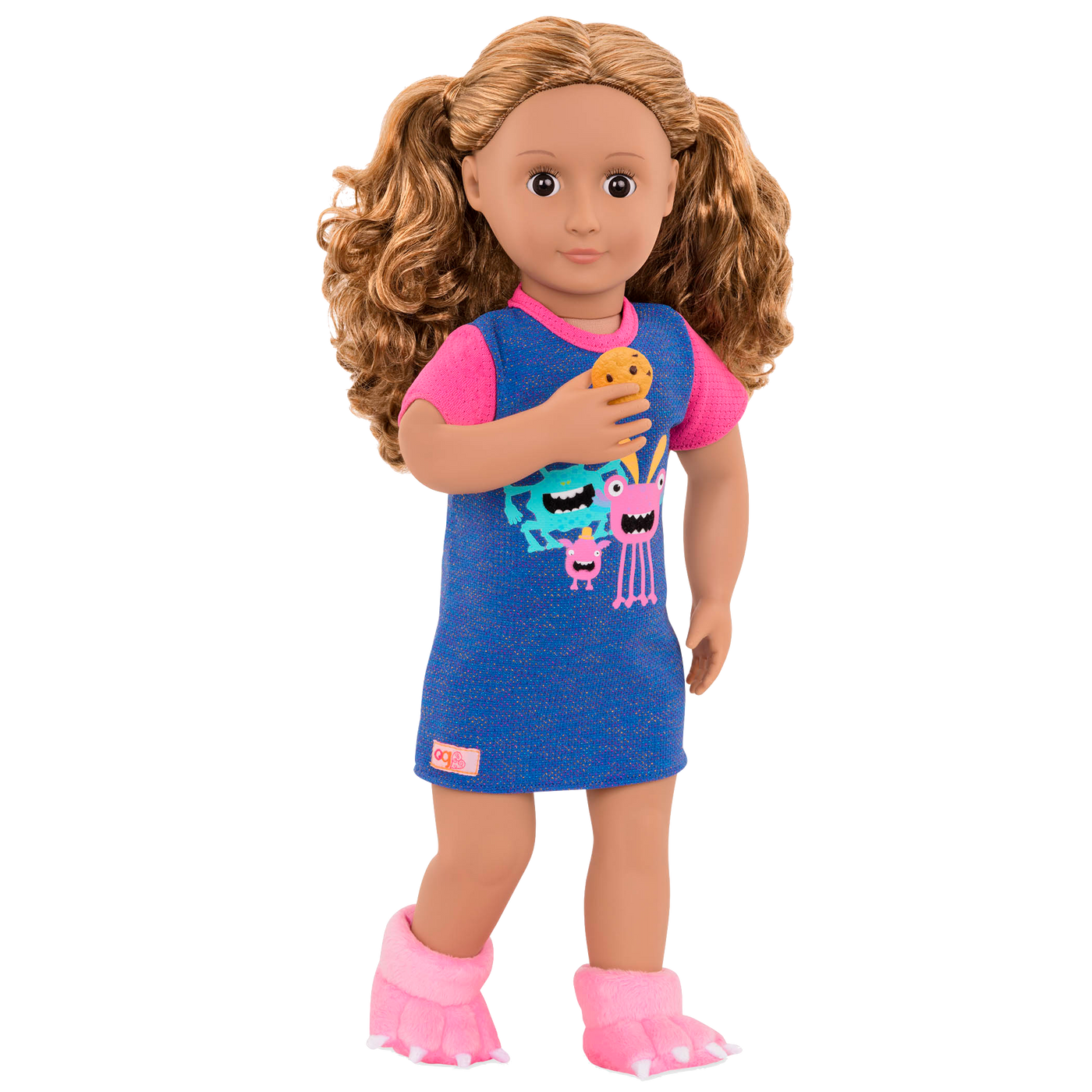 Snuggle Monster Pajama Outfit for 18-inch Dolls