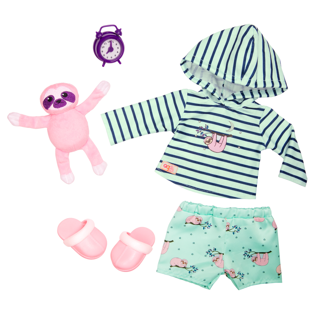 Sleepy Sloth 18 inch Doll Pajama Outfit Our Generation Our Generation Canada