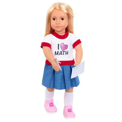 Perfect Math School Outfit for 18-inch Dolls