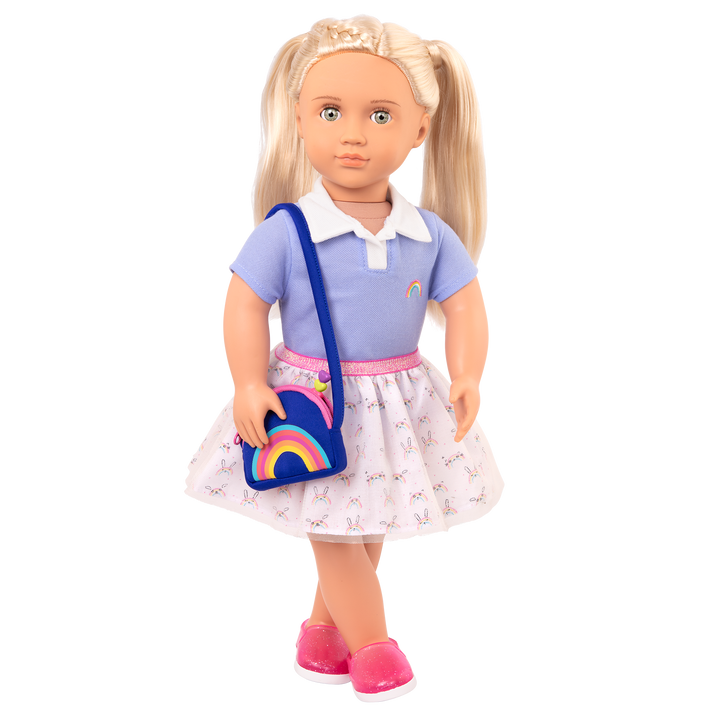 Rainbow Academy School Outfit Purse for 18-inch Dolls