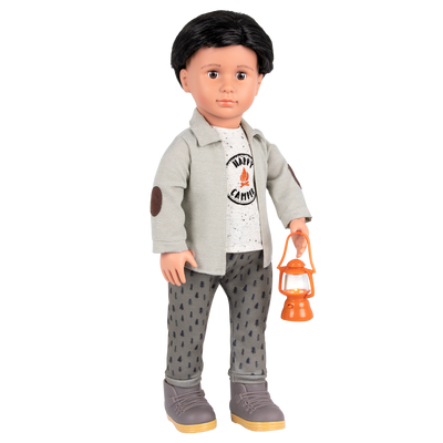 Campsite Delight Camping Outfit for 18-inch Boy Dolls