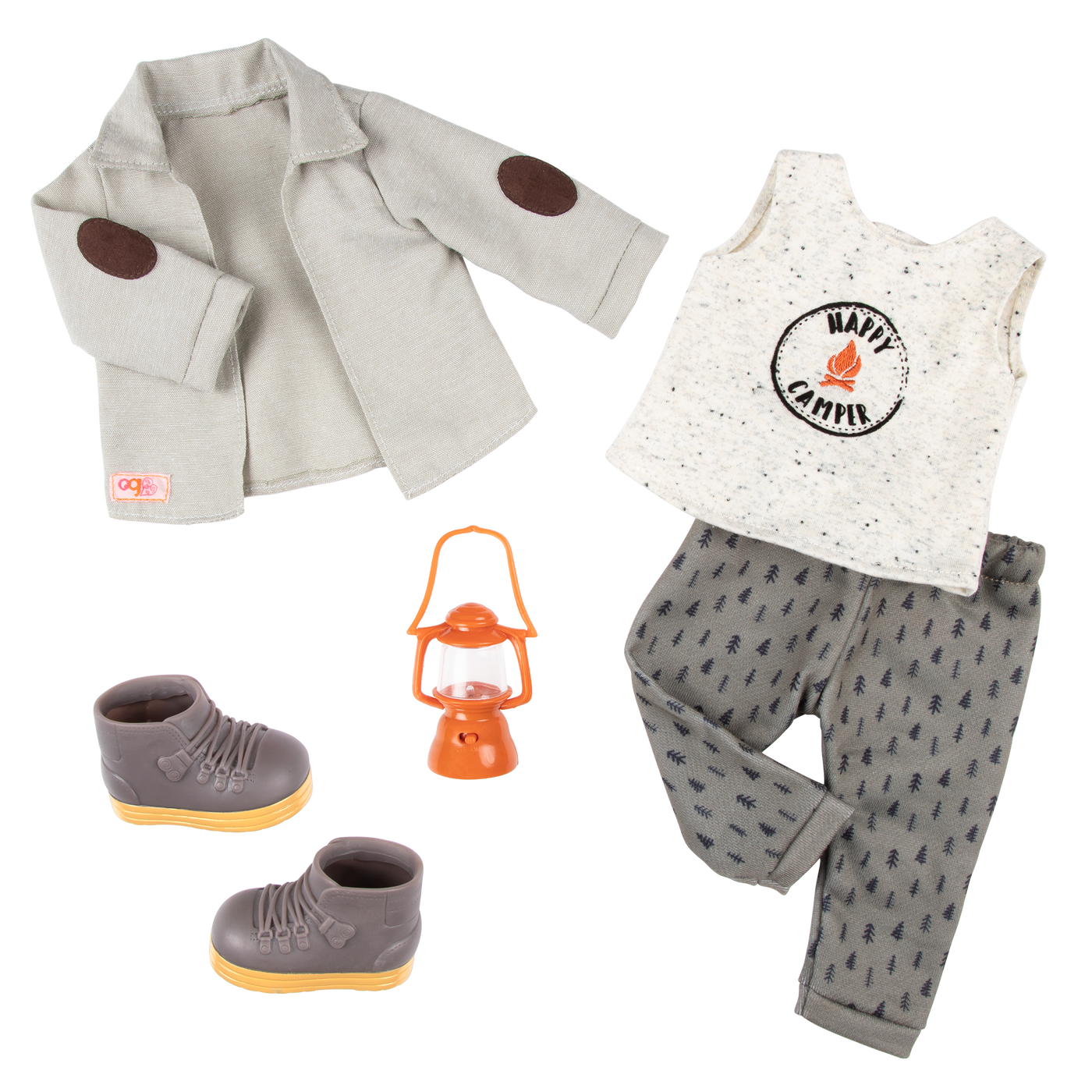 Campsite Delight Camping Outfit for 18-inch Boy Dolls