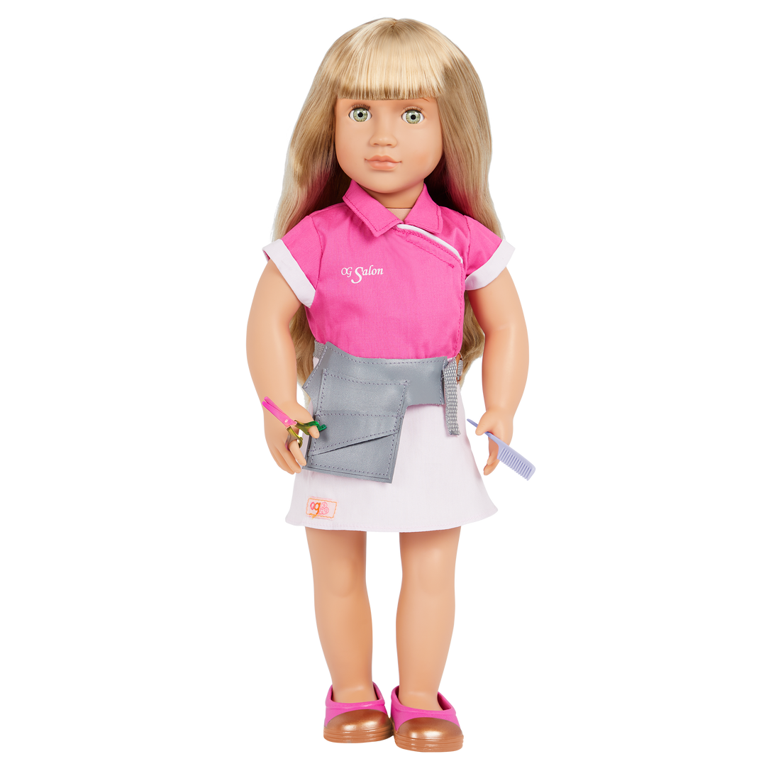 Our Generation Style Streak Hair Salon Outfit for 18-inch Dolls