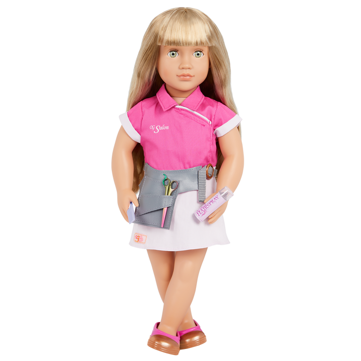 Our Generation Style Streak Hair Salon Outfit for 18-inch Dolls