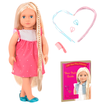 Our Generation Amya Deco Doll Blonde Green Hair Hazel Eyes Fashion Toy 18  in