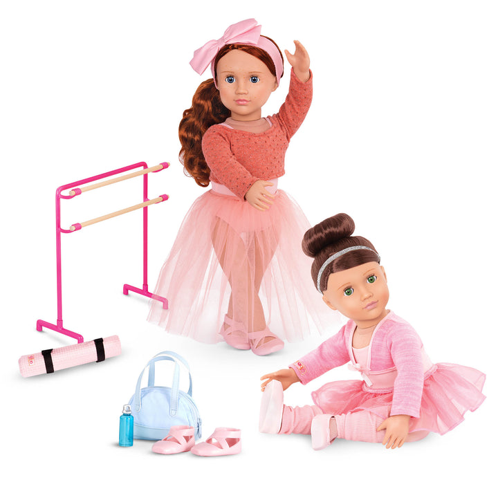 18-inch doll using ballet playset