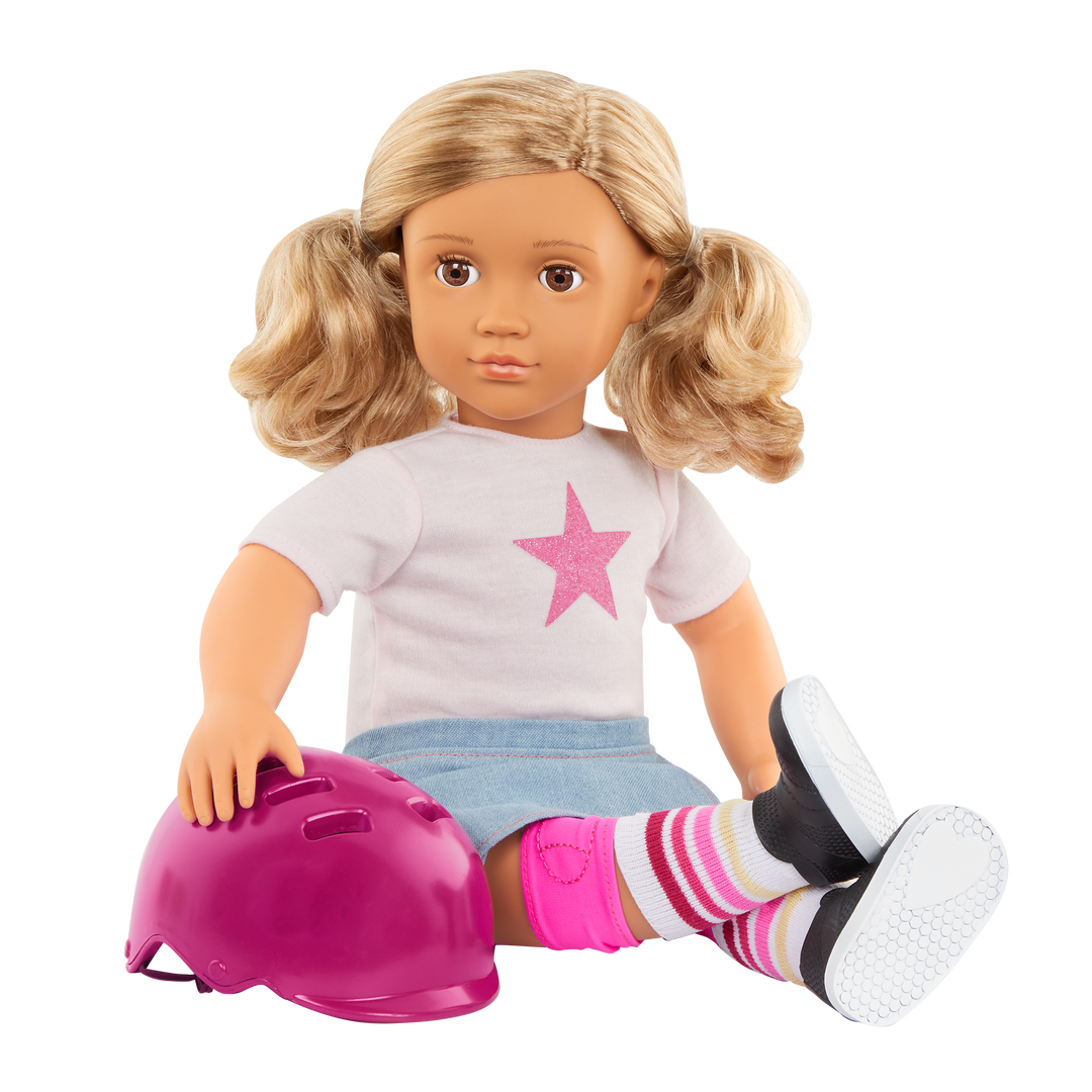 Our Generation Posable 18-inch Skateboarder Doll Ollie