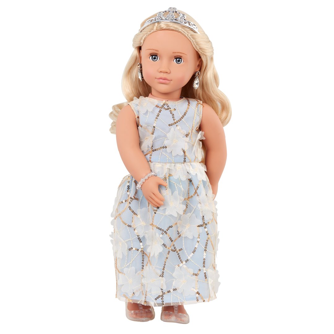 18 inch doll blonde hair blue eyes sales