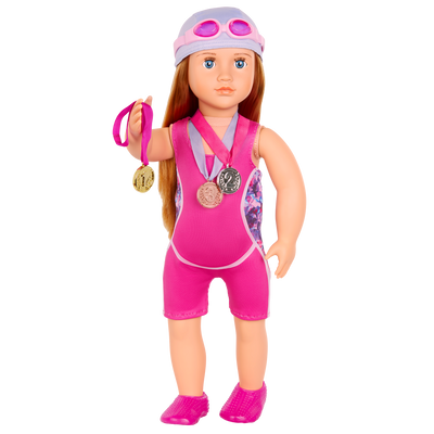 18-inch Posable Swimmer Doll Maya