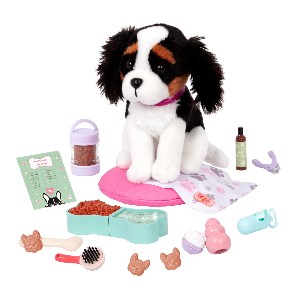 Paw Paradise Dog Plush Pet Care Set Our Generation – Our