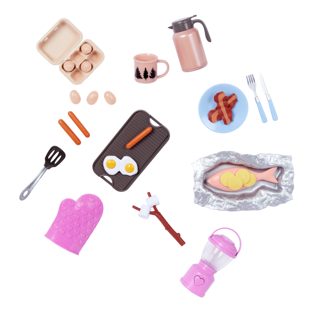 Campfire Cookout 18-inch Doll Camping Set Our Generation – Our