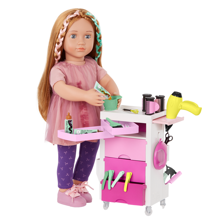 Our Generation Salon Cart Playset for 18-inch Dolls