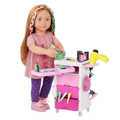 Our Generation Salon Cart Playset for 18-inch Dolls