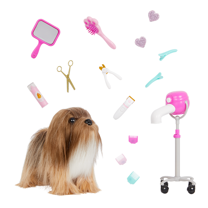 Lhasa Apso Hair Play Pup