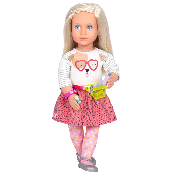 18-inch doll with allergy and asthma playset