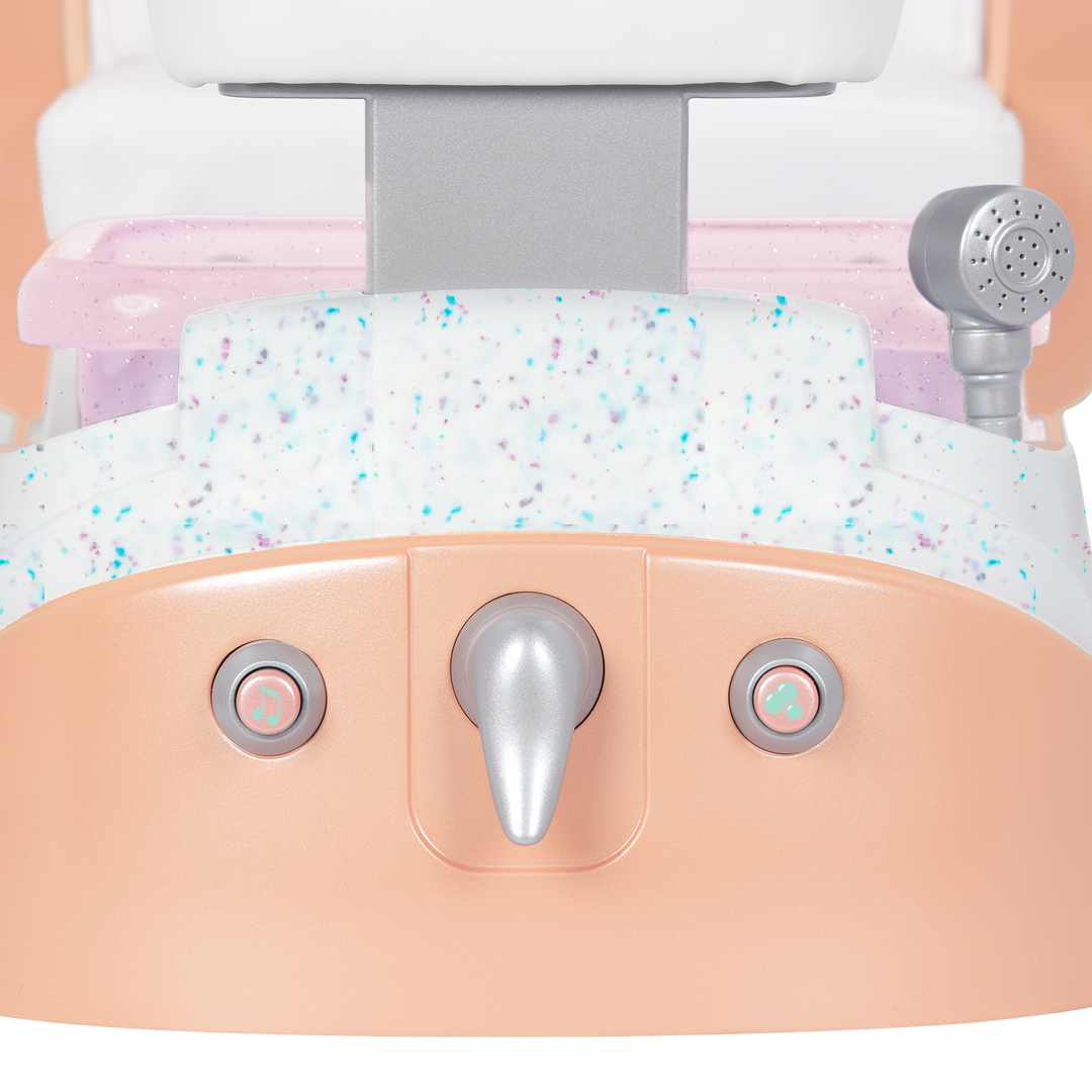 Two 18-inch doll using spa chair playset