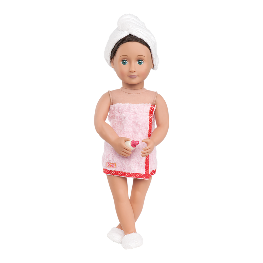 18-inch doll using spa playset