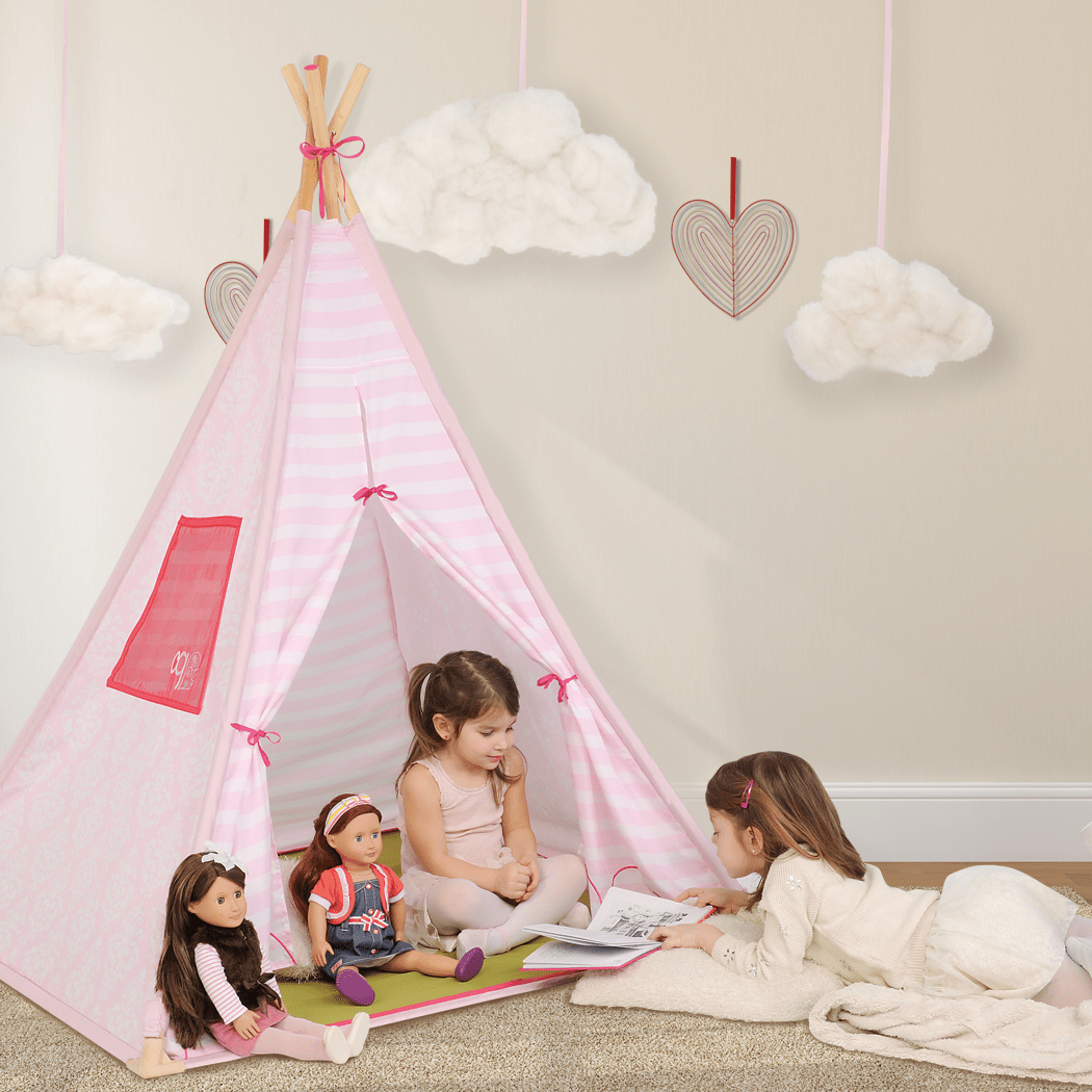 Cute Indoor Teepee Tents Kids Teepee Tent Indoor Play Tent 180cm