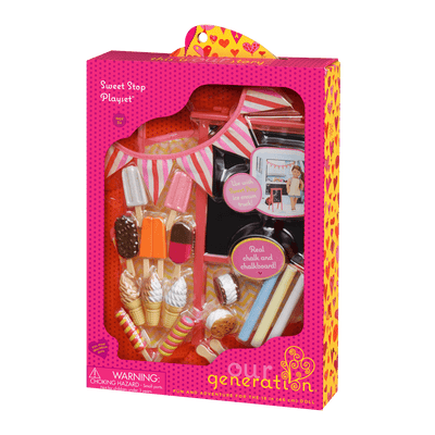 18-inch doll with ice cream playset