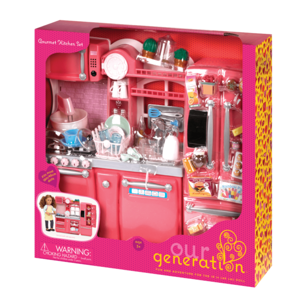 American girl gourmet kitchen set deals