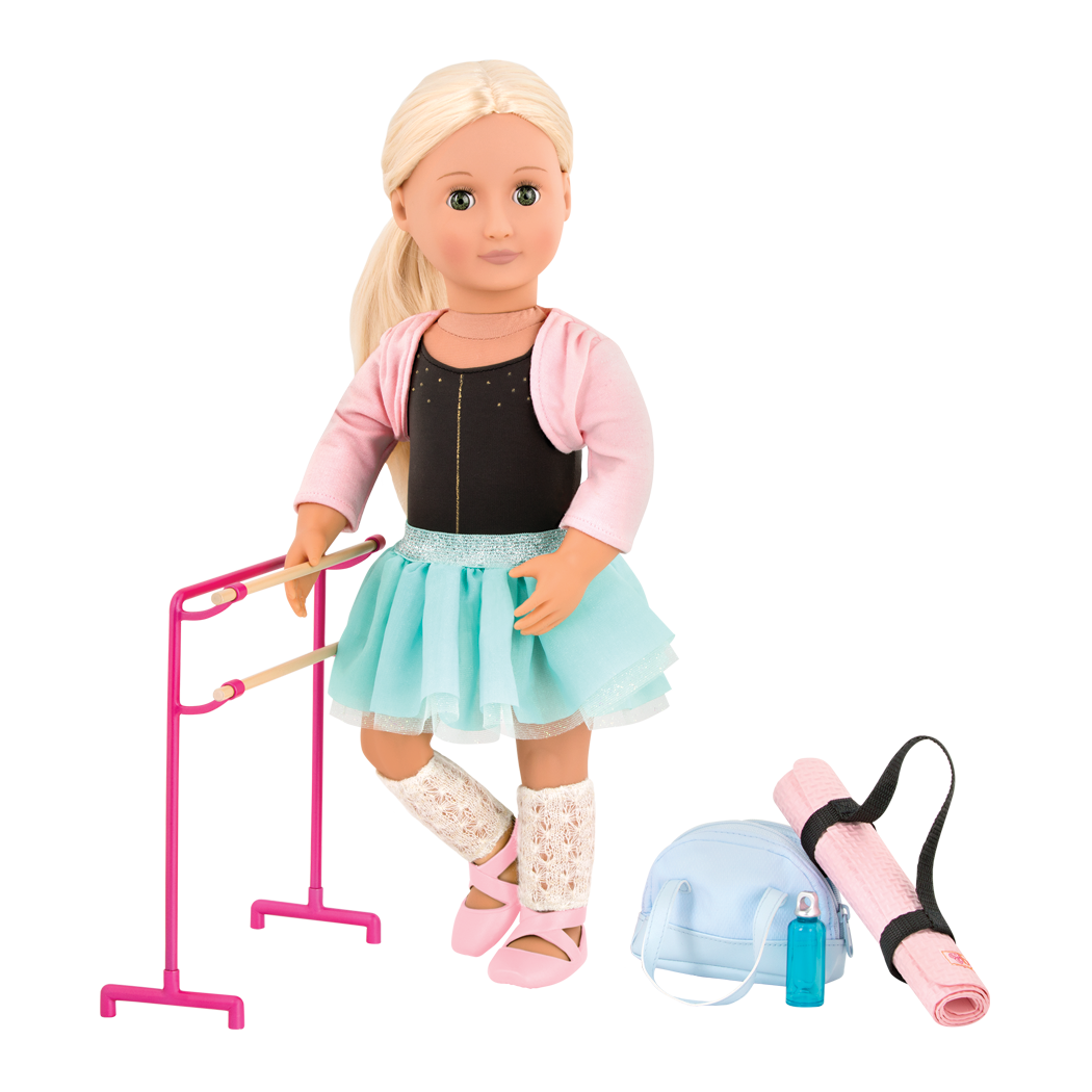 18-inch doll using ballet playset