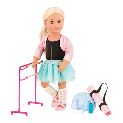 18-inch doll using ballet playset