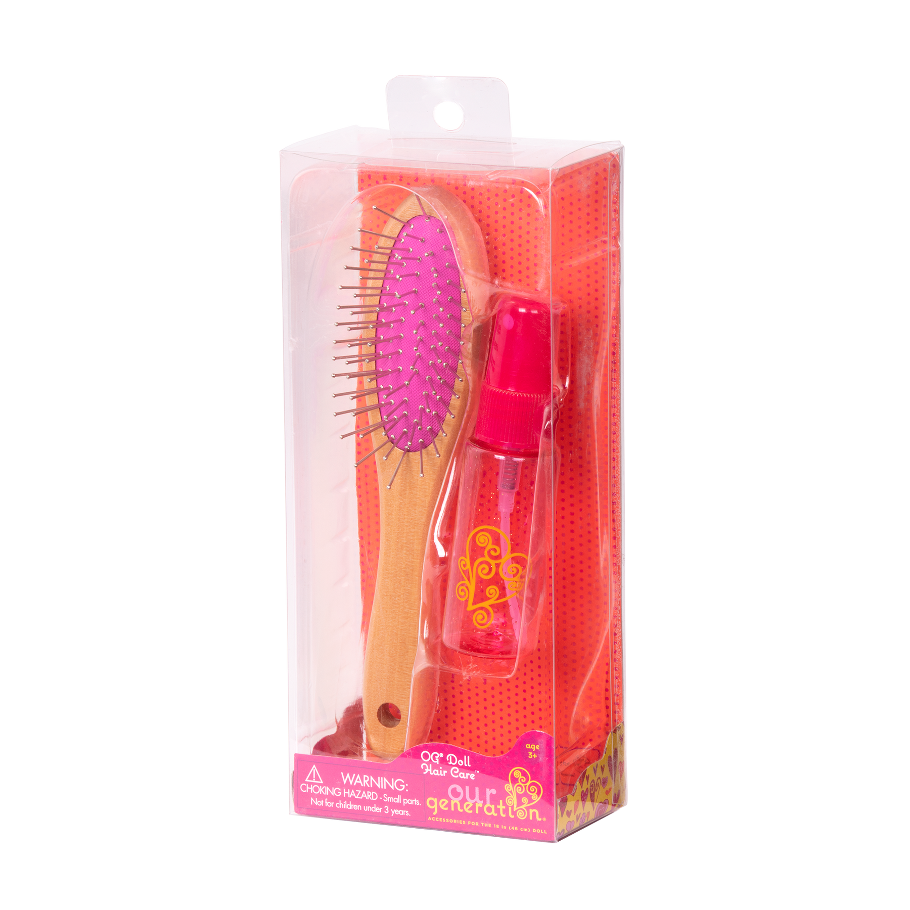 Hair Care Set, Doll Brush & Spray Bottle