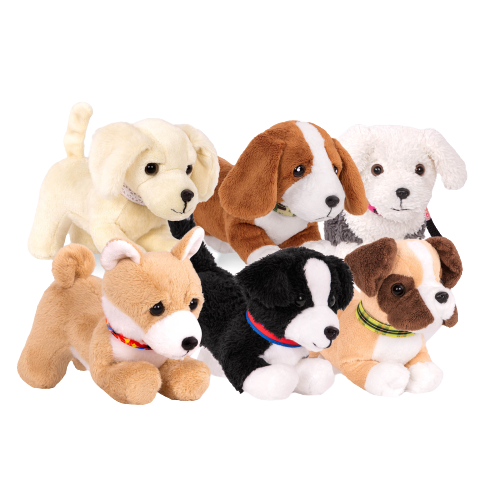 6-inch Posable Boxer Pup for 18-inch Dolls