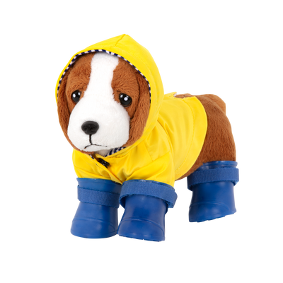 Paws N' Puddles Rainy Day Outfit for 6-inch Plush Dogs