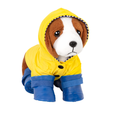 Paws N' Puddles Rainy Day Outfit for 6-inch Plush Dogs