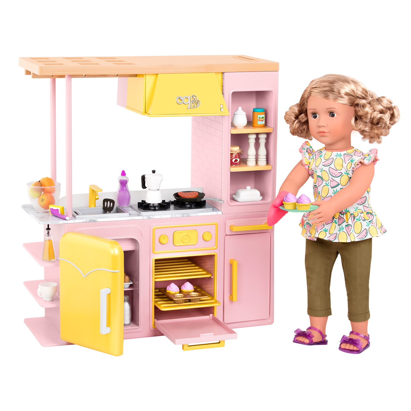18 doll on sale kitchen set