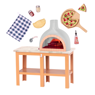 Pizza wood oven playset