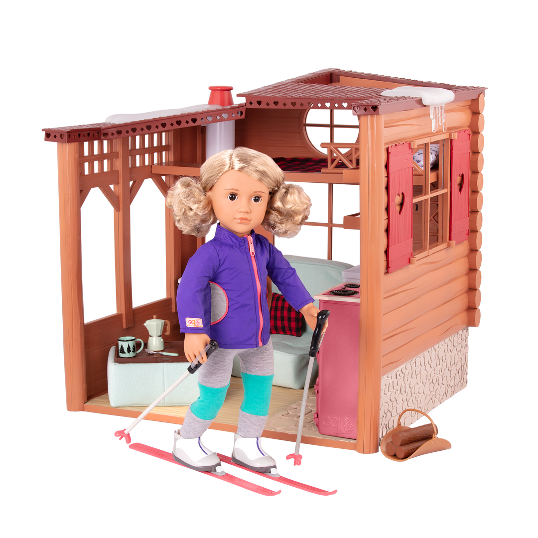 Winter cabin playset