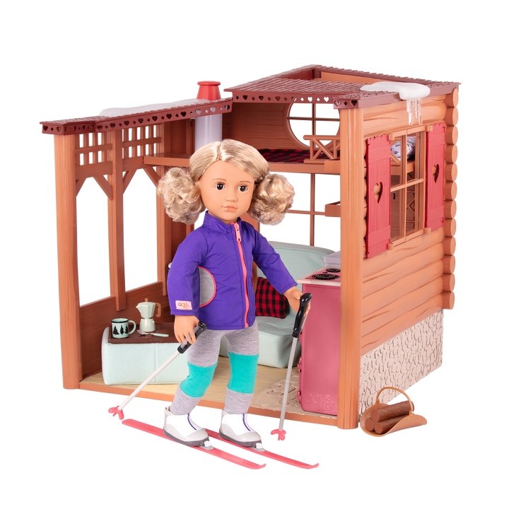 Winter cabin playset