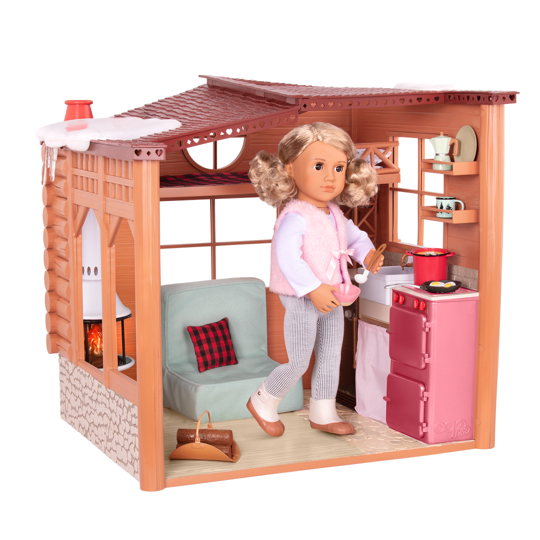 Winter cabin playset