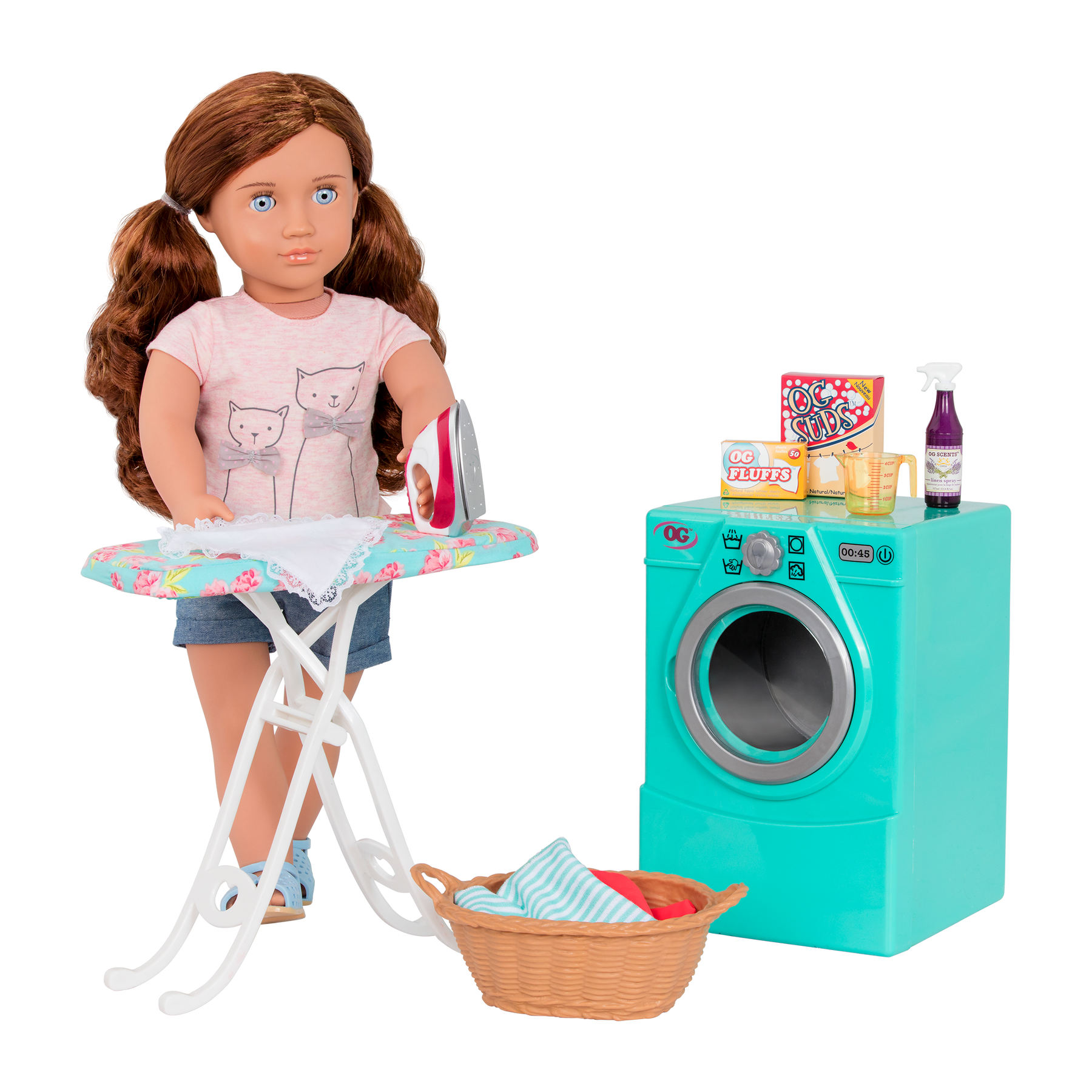 American girl laundry outlet set