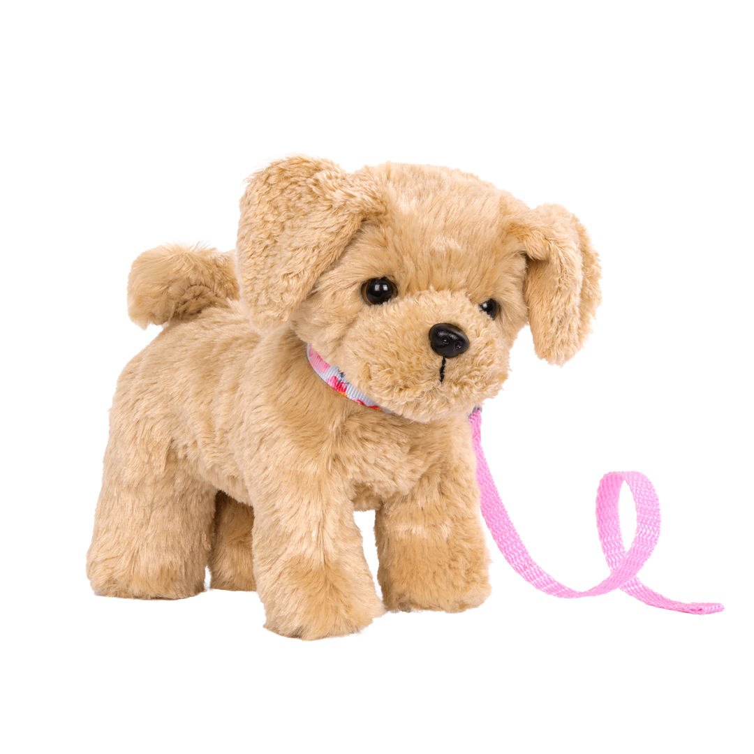 6-inch Posable Golden Poodle Pup for 18-inch Dolls