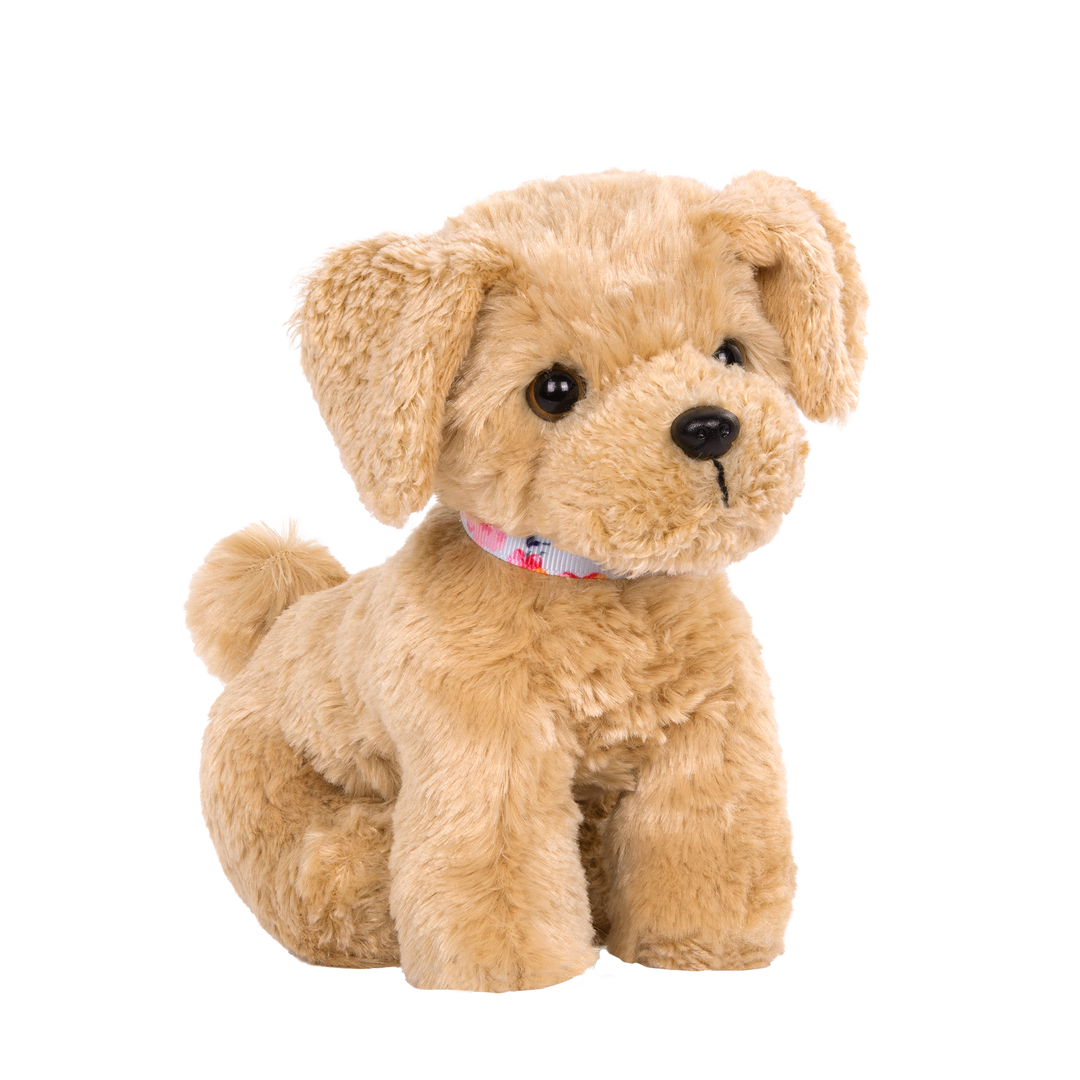 6-inch Posable Golden Poodle Pup for 18-inch Dolls