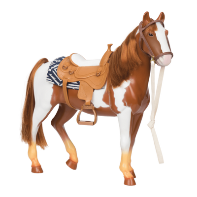 Pinto horse figurine