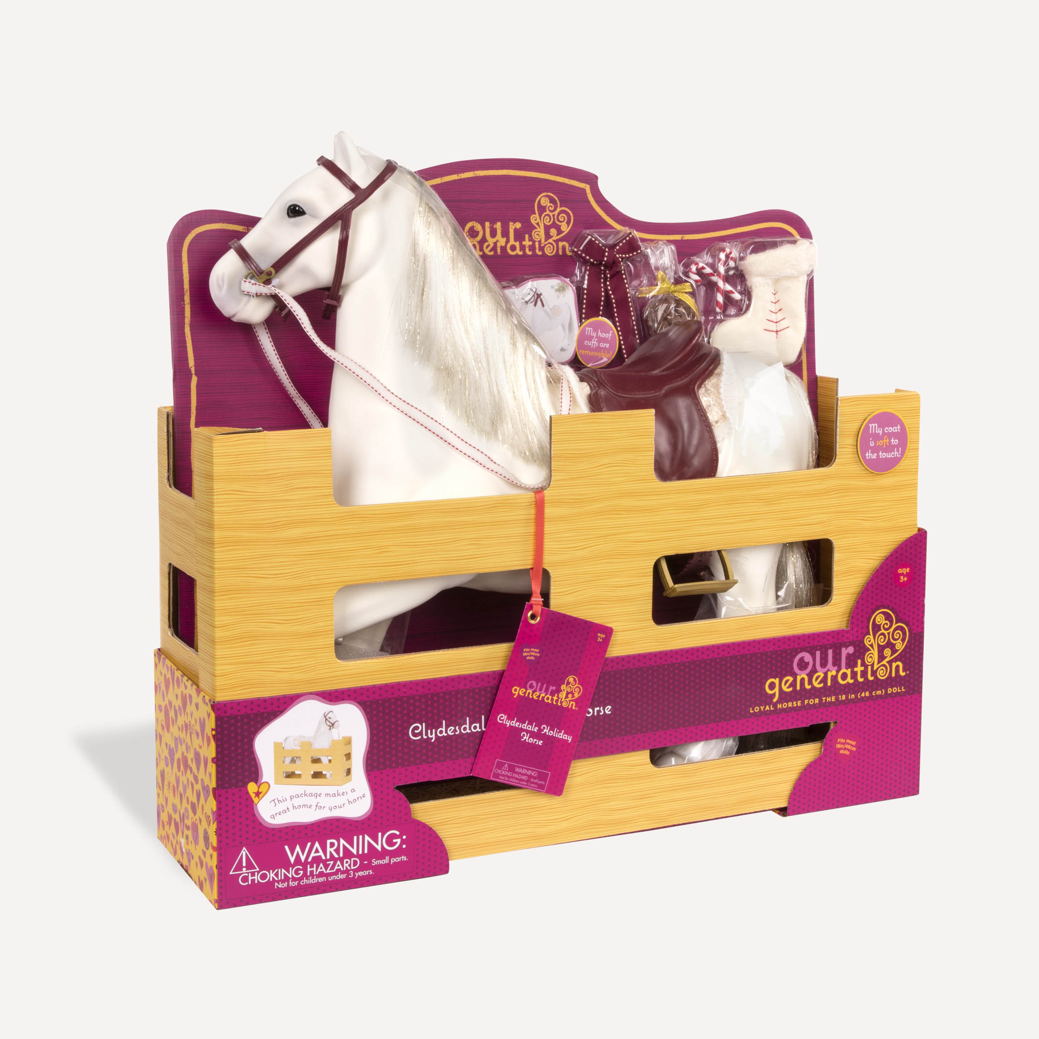 Clydesdale Horse | Toy Horse for 18-inch Dolls | Our