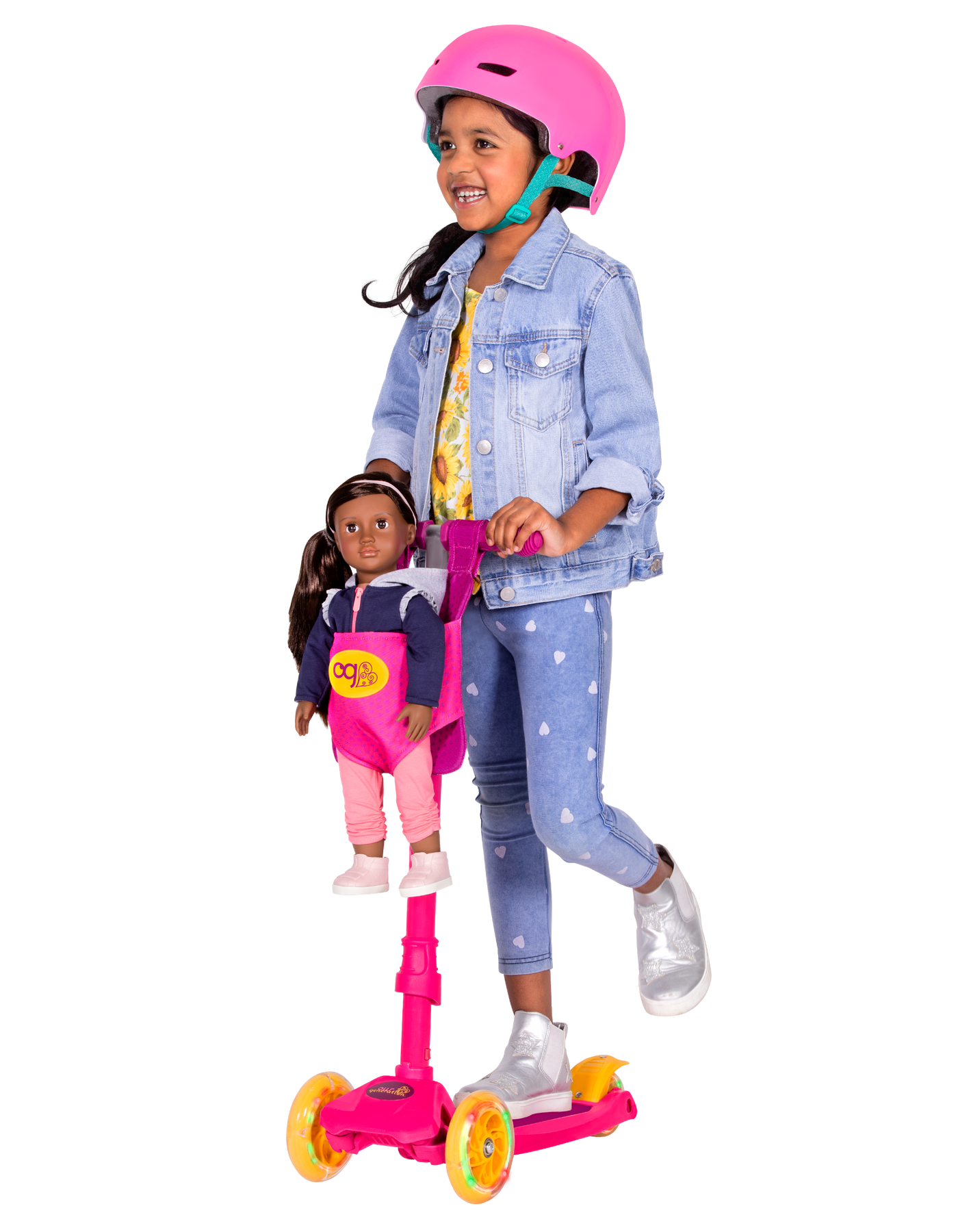 By My Side Kids Scooter 18 inch Doll Carrier Our Generation