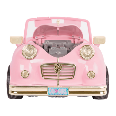 In the Drivers Seat Retro Cruiser Pink Noa and Coral driving02