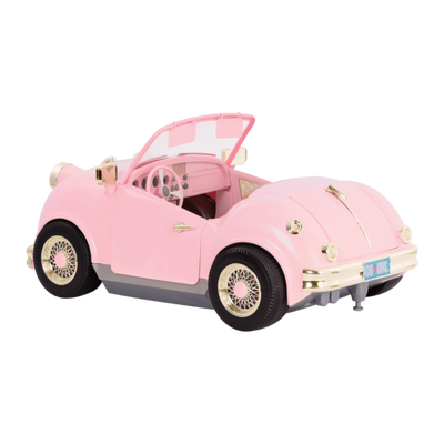 In the Drivers Seat Retro Cruiser Pink Noa and Coral driving02